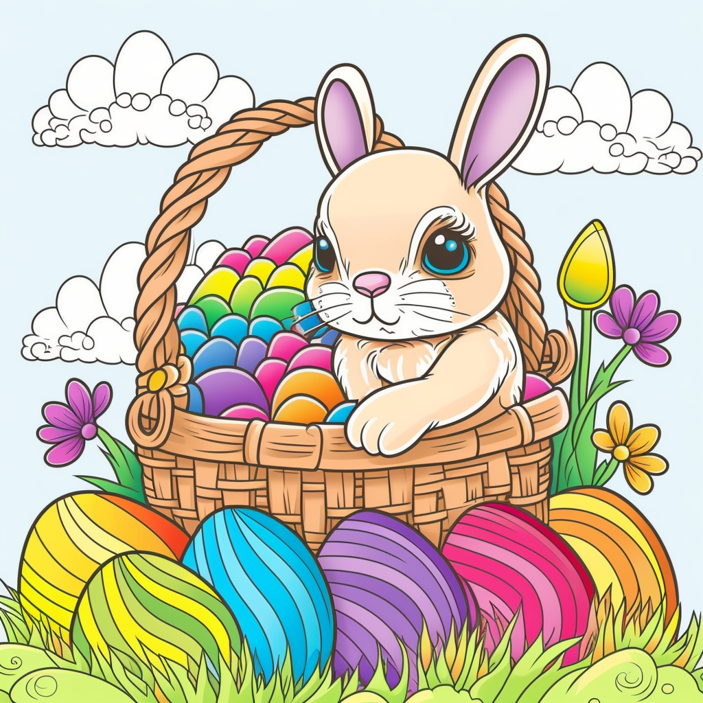 Colorful Easter Bunny